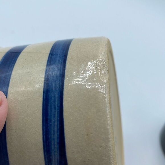 Robinson Ransbottom Roseville Pottery Crock 1 PT utensils holder - Picture 6 of 9